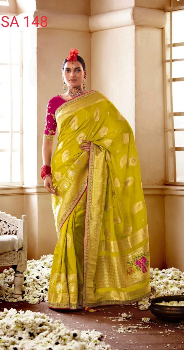 Kimora Sindhuri Meenakari Designer Wedding Saree Collection